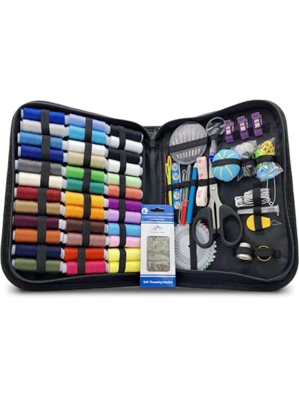 Vellostar Large Sewing Kit for Adults, 150-Piece Set, 36 Colors, 30 Needles